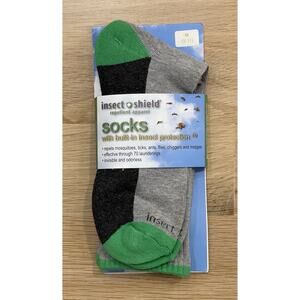 Insect Shield Sport Crew Sock 9-11 Stretchy, Comfortable & Padding